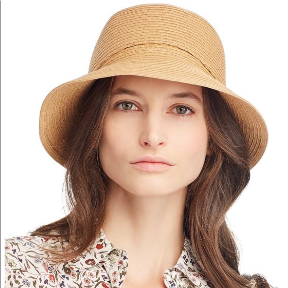 AUGUST HAT COMPANY Bow Detail Sun Hat - Tan/beige